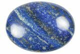 Polished Lapis Lazuli Palm Stone - Pakistan #250650-1
